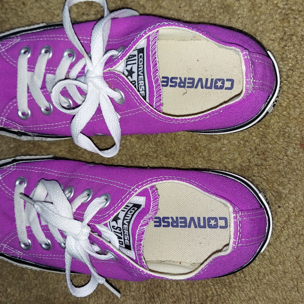 Converse Purple Low-Top Sneakers 7